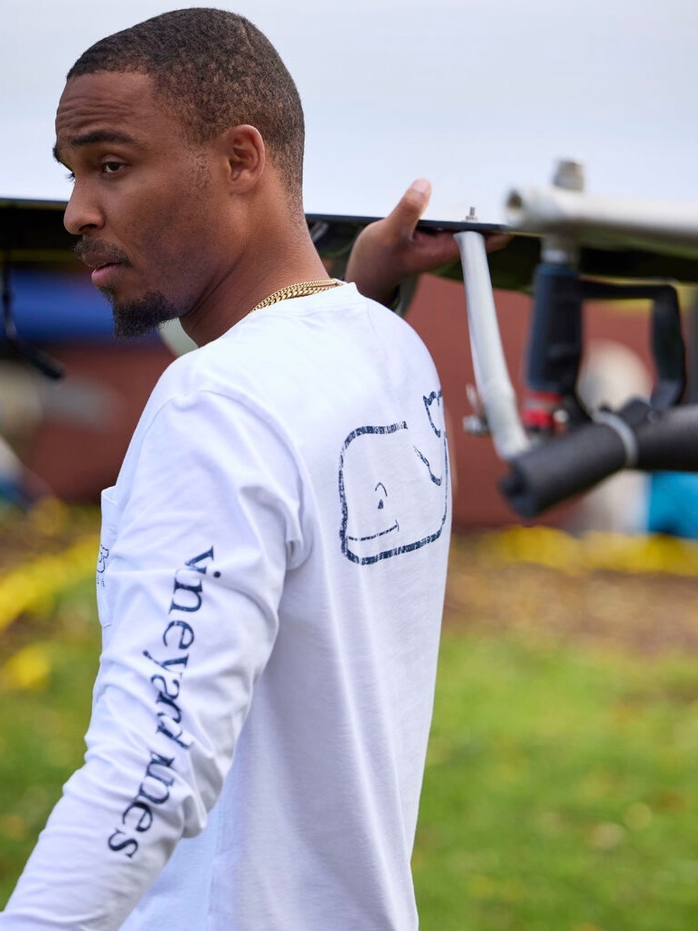 NWT Vintage Whale Long-Sleeve Pocket Tee - Picture 3 of 8